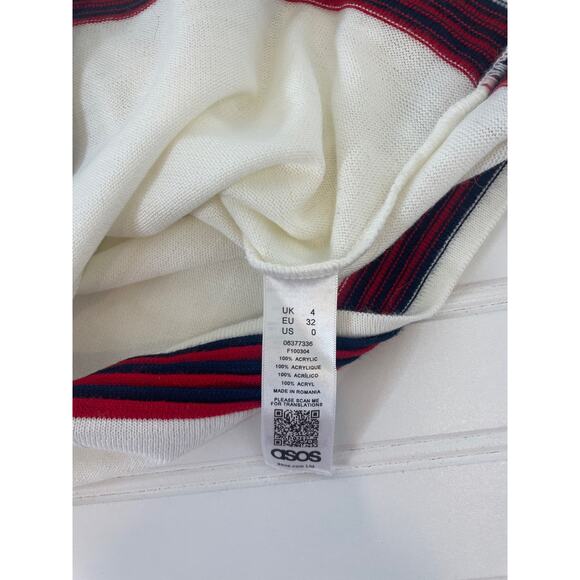 Asos & Lioness Women’s White Long Sleeve Top & Mini Skirt Bundle Of 2 Size XXS - Picture 6 of 11